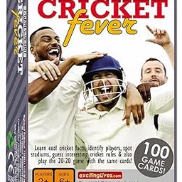 exciting Lives - Cricket Fever - Card Game Game for Cricket Fans - Gift for Birthday, Sports - for Kids and Adults - Ages 6+ - Set of 100 with 300 Challenges-picture-44