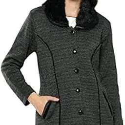 aarika Womens Casual Wear Blue Colour Solid Woolen Cardigan image 1