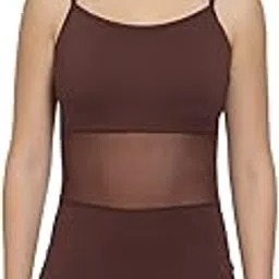 The Dance Bible Women Sleeveless Camisole Mesh Style Dance Biketard Gymnastics Unitard-image-23