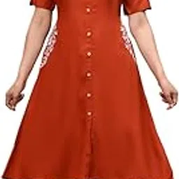 Women's Pure Cotton Embroidered Solid A-Line Kurta and Pant Set | Salwar Suit Set-picture-38