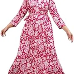 Womens & Grils Red Floral Maternity Kurti-picture-32