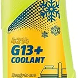 MANNOL Coolant G13+ Yellow 4214 | Ready-to-Use | Year-Round use | Identify Even Small leakages |Prevent Deposits |Corrosion |Compatible with All Types of Rubber| Plastic| Imported from Germany(1L)-picture-35