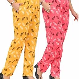 Women’s & Girls Cotton Floral Printed Pyjama/Lower/Women’s Track Pant/Lounge Pants | Combo Pack of 2-picture-24