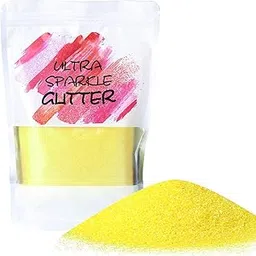 SNOOGG 500 Gram Extra Fine Yellow Glitter Powder for Resin, Nail Crafts, Art Painting, Snow Globes, and Diverse DIY Projects.-image-68