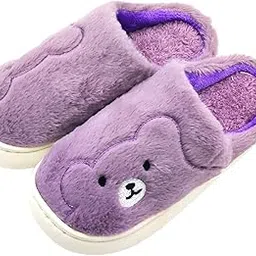 the dds store Women Slippers Retro Cozy Comfy Plush Warm Slip-on Slippers Winter Soft Fuzzy Indoor House Shoes with Memory Foam for Men Women-picture-53
