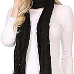 sakkas Aaric Unisex Cable Knit Pom Pom Bobble Beanie Hat and Scarf Set-picture-42