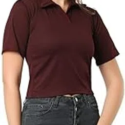 Women's Polo T-Shirt – Short Sleeves, Round Neck, Slim Fit, Soft & Comfortable Casual Wear for Everyday Style-image-87