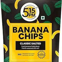 5:15PM Yellow Banana Chips Snacks 400gm Packet - Crispy Banana Wafers Chips | Classic Salted Flavour-picture-15