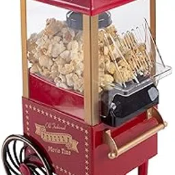 Air Popper Popcorn Maker – Vintage-Style Countertop Popper Machine with 6-Cup Capacity by Great Northern Popcorn Company (Red)-picture-41