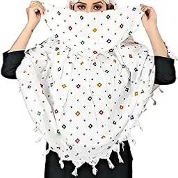 Scarf Cum Mask | Scarves/Stoles/Wraps/Burkha | Usable For Vehicle Driver | Anti Pollution & Sun | Universal Size For Girl & Women | Printed Light Weight Cool Rayon Fabric image 1