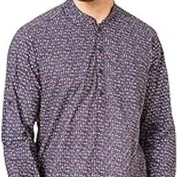 indus route by pantaloons Men's Cotton Regular Fit Tunic Shirt-picture-36