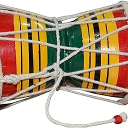 Ayra Crafts Handmade Wooden Damroo for Kids Indian Musical Instrument Damru Toy Gift-picture-12