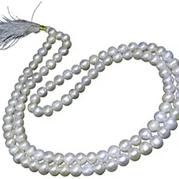 RealStone Pearl Mala Original Certified South Sea Pearls Mala Single Line Fresh Water Pearls Moti Mala 108 Beads पर्ल माला सच्चे मोती की माला ओरिजिनल A++ Real Pearl Neck Piece For Wearing-picture-32