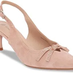 forever glam by pantaloons Girl's Forever Glam Pink Heel Shoes-picture-17