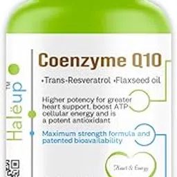 Haleup Coenzyme Q-10 Enriched with Resveratrol & Omega-3 EPA/DHA || Healthy Heart|| Brain|| Immunity | (240 Capsules (4 Packs X 60s capsule))-picture-11