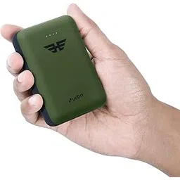 URBN 10000 mAh Li-Polymer Ultra Compact Power Bank | 12W Fast Charge | Dual USB Output | Type C | Micro Input | Pocket Size (Camo)-picture-23
