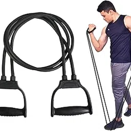 MANOGYAM Resistance Tube , Double Toning Tube, Stretching Band, Full Body Workout Resistance Bands, Pull Up band Home & Gym Workout Exercise Bands for Men & Women-picture-35