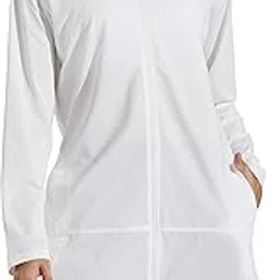 libin Women's Sun Protection Hoodie Jacket Long Sleeve Swim Beach Cover Up Lightweight Zip Hiking Shirt with Pockets UPF 50+-picture-17