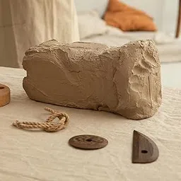 Prajapati Studio Pottery Natural Filtered Terracotta Clay Molding,Filtered Clay A1 Quality Best for Sculpturing, Pottery, Jewellery Making Gifts/air Dry/Kids/fine Motor Skills 900gm-picture-58