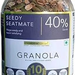 thenibblebox Seedy Seatmate Granola, 500g Jar [ 40% Seeds by Weight, Gluten Free, Vegan Friendly, no Refined Sugar] 6.9g Protein per Serving-picture-19