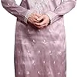 manq Mens Ethnic Cotton Blended Motif Sequinned Embroidered Kurta With Churidar-picture-33