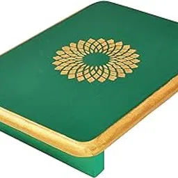 Lalhaveli Sitting Stool Wood Peetalu Pata Green Christmas Decorative Wooden End Table Coffee Stool 11 X 8 X 2 Inch-picture-19