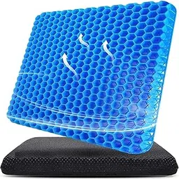 COYRASTH Medical-Grade Gel Seat Cushion, Double-Sided Honeycomb Design, Breathable, Durable, Portable for Chair and Car – Relieves Back, Spine, Hip, and Tailbone Pain-image-11