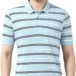 peter england Men's Cotton-Polyester Dual-Tone Breton Polo Shirt – Casual Wear | Stylish & Comfortable-picture-57