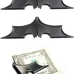 ujeavette Mens Alloy Money Clip Classic Cash Credit Card Holder Money Organizer Black-picture-44