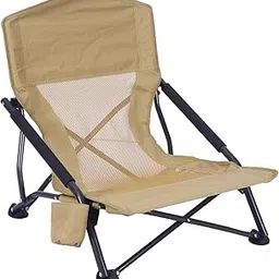 Calandis™ Chair Lawn Chair Fishing Chair with Storage Bag Stool Portable Chair Khaki | Camping Furniture | Camping & Hiking | Outdoor Sports-picture-15