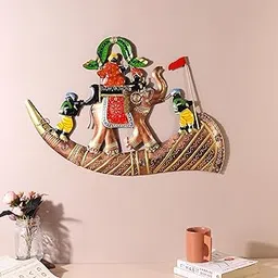 Habere India-All the Cultures Fabricating India Rajasthani Baraat Wall Decor | Wall Decor for Living Room | Corporate Gift Items | Corporate Gifting Wall Art | Best Corporate Gifts For Employees-picture-27