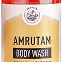 AMRUTAM Ayurvedic Therapeutic Body Wash with Kesar and Chandan (200 ML)-image-7