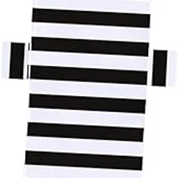 VELURA Stripe Beach Chair Cover Women with Pocket for Vacation Swimming Pool Travel Black White|1 Beach Lounge Chair Cover|Gym Towels| Fitness Running & Yoga |Sporting Goods-picture-29