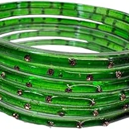 Srijman Creations Women’s Glass Bangles Set of 12 | Raindrop Design Glossy Finish Traditional Wedding & Festival Bangles-picture-11
