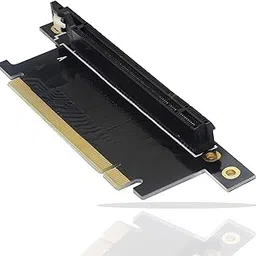 GINTOOYUN Pci-E 16x Riser Card,PCI Express 3.0 16X Extension Cable 90 Degree High Speed Riser Card -20mm-picture-21
