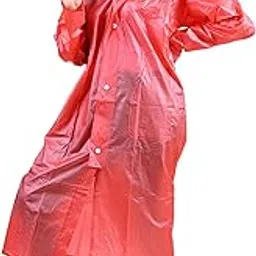 rupa Rainsuit Women Waterproof PVC Raincoat with Hood & Carry Bag | Lightweight Rainwear for Women with Front Zip | Solid Color | Standard Length | Pack of 1-picture-15