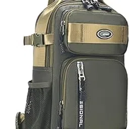 Sling Bag Men Zipper Closure Fashion Crossbody Bags For Hiking Street Travel Green-image-73