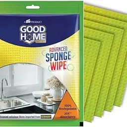 Good Home Advanced Sponge Wipes | Multi-Purpose | Non-Stick | Easy to use |Reusable | Pack of 5-picture-28