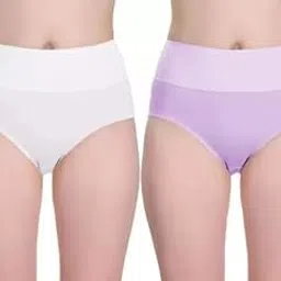 louis craft Women's High Waist Briefs Underwear for Women Seamless Panties (Pack of 2)-picture-25