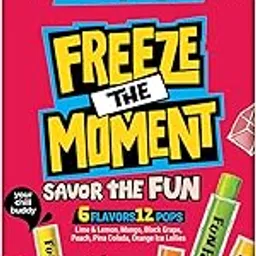 FunPops Ice Pops | Ready-to-Freeze Fruit-Flavoured Ice Pops | 6 Flavours: Orange, Lime & Lemon, Pina Colada, Black Grape, Mango, Peach | Freeze - Cut - Enjoy | Pack of 12-picture-13