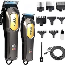 Hair Clippers for Men Professional - 7500RPM Cordless Clippers and Trimmers Set with Long Battery Life - USB-C Rechargeable Electric Hair Cutting Kit for at-Home Use (Silver)-image-3