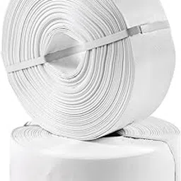 Agriflow ISI HDPE Laminated Woven Lay Flat Tube 45 Meter Lapeta Pipe (Laminated Polyethylene Woven Fabric Pipes) (0.56 mm Thick) image 1