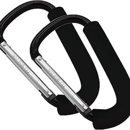 ZOBER Stroller Hook | Multi-Purpose Pram Organizer | Hook for Shopping Bag, Groceries, Clothing, Diaper Bags & Purse (2 Pack)-image-24