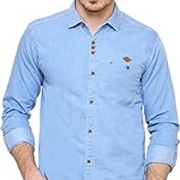 kuons avenue Men's Denim Casual Shirt | Denim Shirts for Men Full Sleeves-picture-20