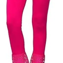 JAGMOOLYA Products Women's Stretch Fit Viscose Designer Bottom Lace Leggings(Pack of 1) Freesize (Pink)-picture-35