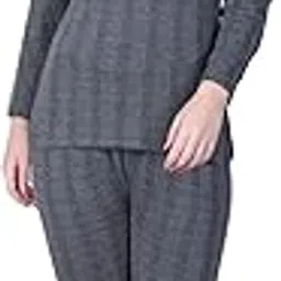 himyug Women Thermal Innerwear Set | Winter Warm Top & Bottom Combo | Full Sleeves Cotton Blend Thermal Suit for Women | Soft, Stretchable, Lightweight Innerwear for Cold Weather-picture-10