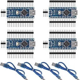 4PCS Mini Nano V3.0 ATmega328P 5V 16M Mini USB Microcontroller Board with 4xUSB Cable Compatible with Arduino Nano V3.0-picture-16