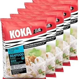 Koka Silk Gluten Free Rice Fettuccine Seafood Flavour (Pack of 5, 70g Each) "(HALAL Certified)"-picture-67