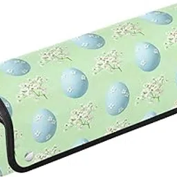 Easter Egg Green Hot Hair Tools Travel Bag for Curling Iron Straightener Flat Iron Hair Dryer Portable Organizer Women Travel Essentials Heat Resistant Mat Large Capacity Wide-Open pouching-image-8