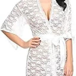 moonglade Women's Babydoll Nighty, Lingerie Set for Honeymoon/Women Nightwear Super Soft Net Babydoll Dress Sleepwear Honeymoon & Anniversary Dress (Free Size)-picture-25